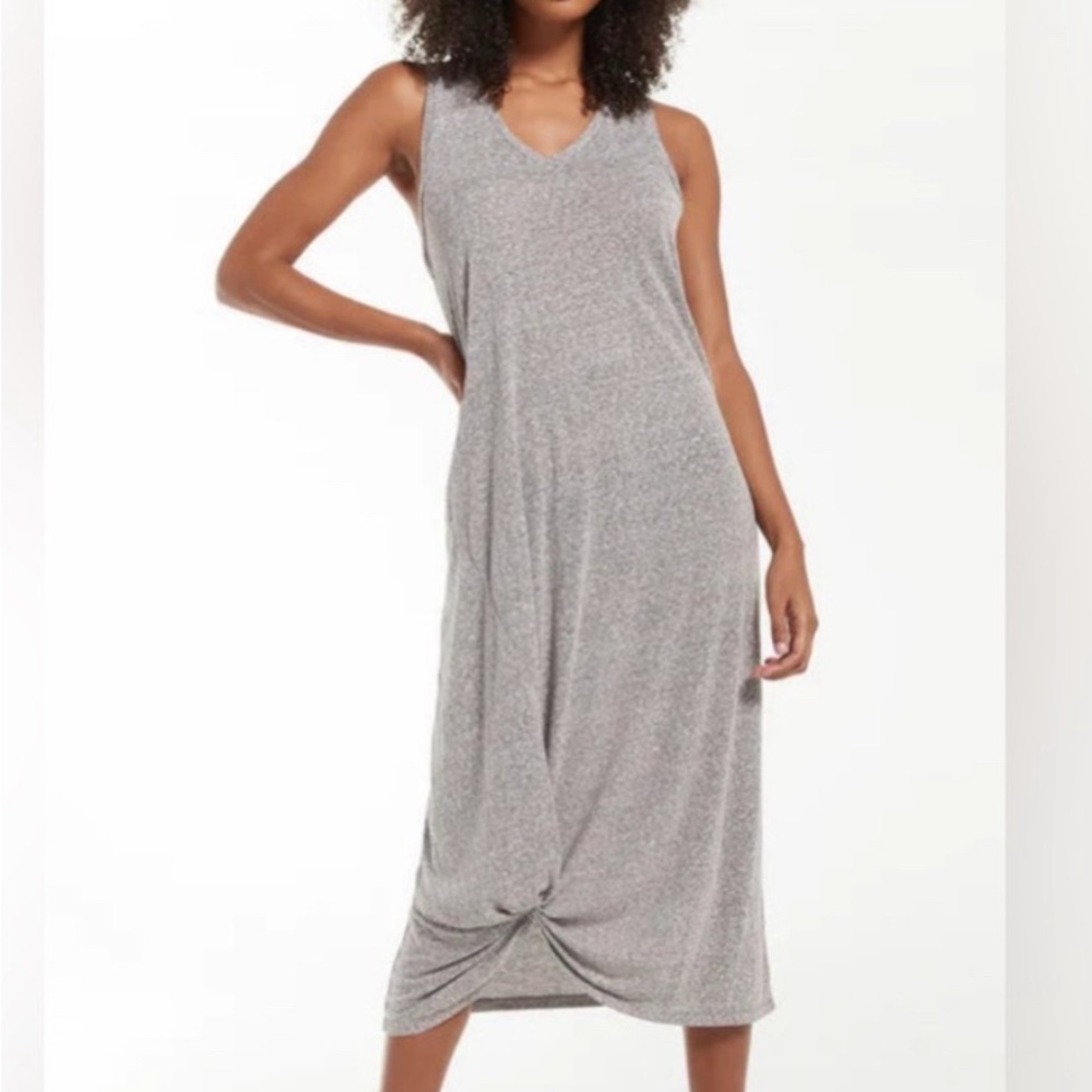 Z Supply Heather Gray Midi Dress